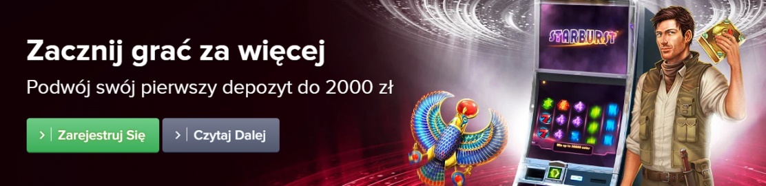 Odbierz bonus powitalny 100% do 2000 PLN w CasinoEuro