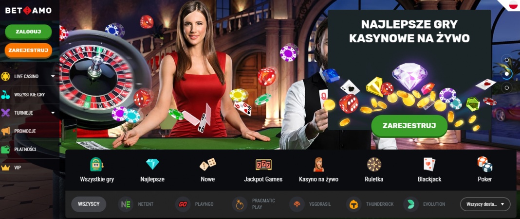 Betamo zapewnia doskonałą rozrywkę w kasynie na żywo